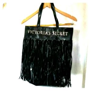 Victoria's Secret faux leather black bag